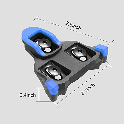 NAACOO Bike Cleats Compatible with Shimano SPD-SL SH10 SH11 SH12 Cleats & Locking Road Pedals, 3-Hole Cycling Shoes Clips, Top Power Transfer, Easy Release, 0°/2°/6° Float - Image 5