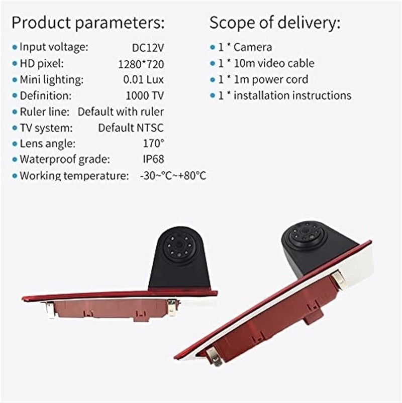 Yurefax Rear View Camera for Ford Transit Custom - Image 5