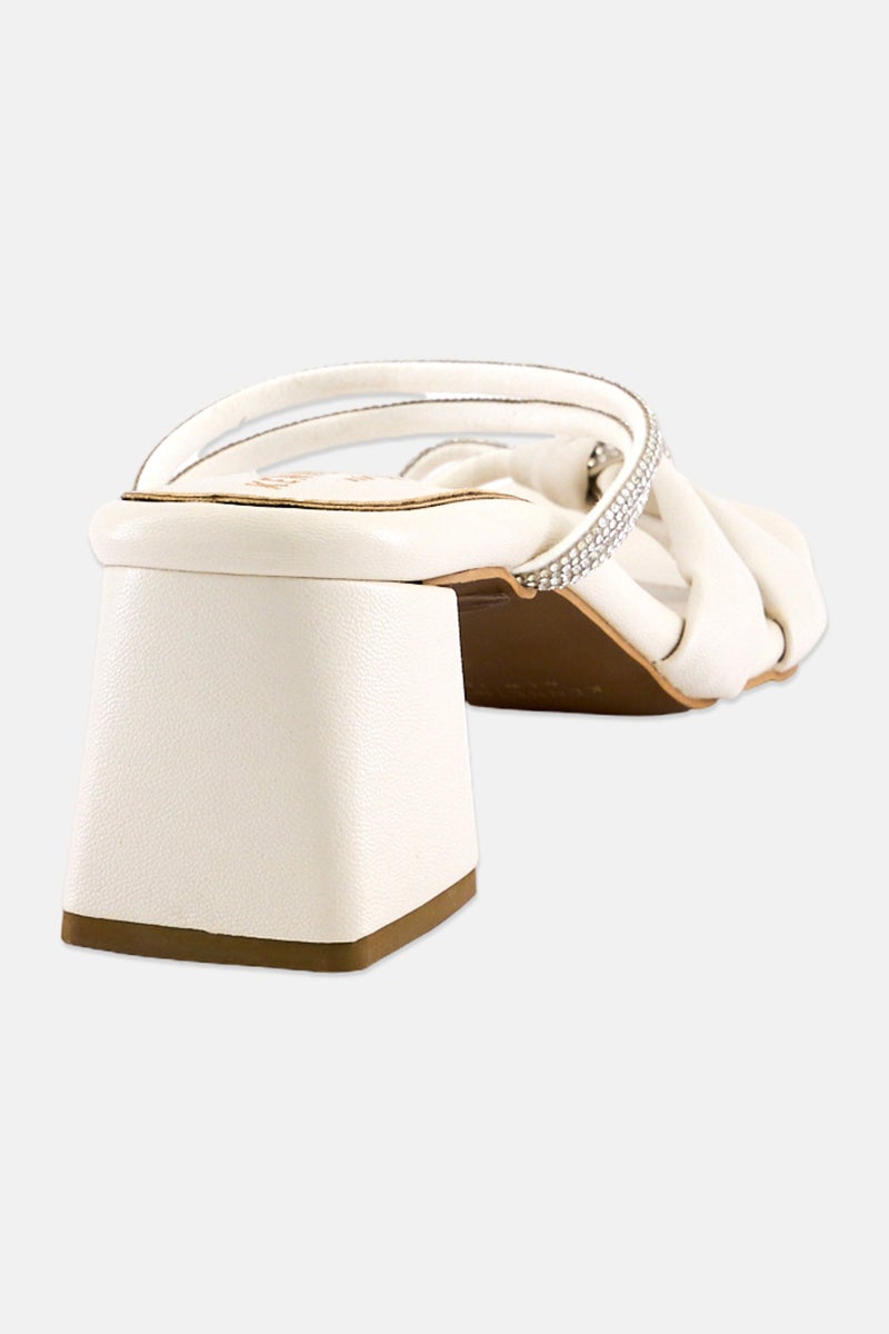 Kenneth Cole Women Nora Slip On Sandal, Ivory - Image 3