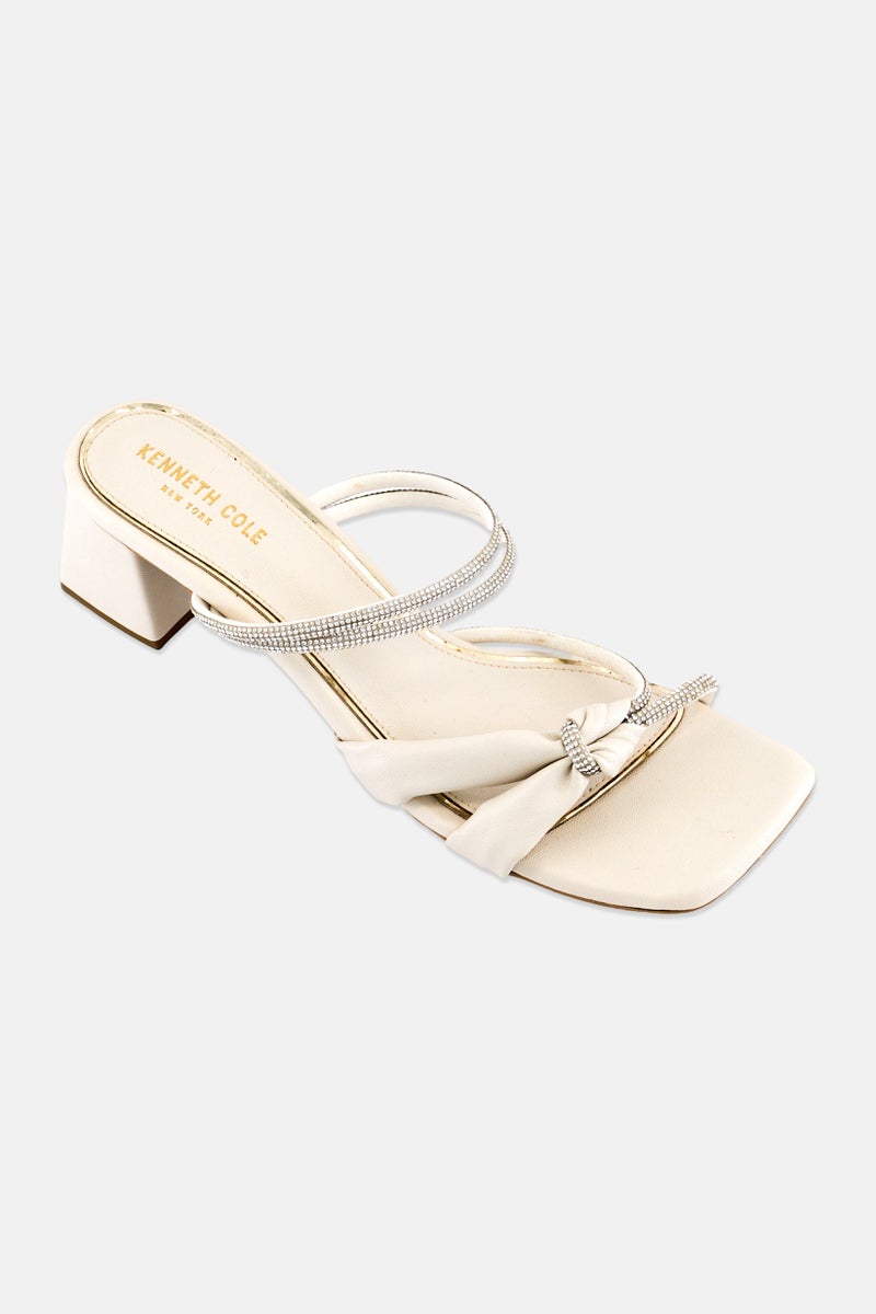 Kenneth Cole Women Nora Slip On Sandal, Ivory - Image 1