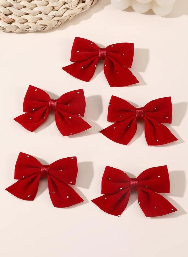 Take Two Set of 10 - Solid  Bow Hair Clips
