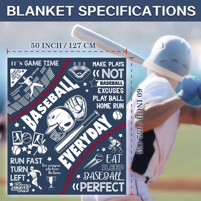 Sports-themed suede casual blanket, flannel sports blanket, men's fleece blanket for sofas, beds, home decor (60 "x 80", 150x200cm) - Image 5