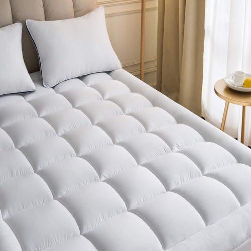 Niagara Microfiber Full Mattress Topper  Pillow Top Mattress Cover Quilted Fitted Cooling Topper for Back Pain Deep Pocket Fits 20 Inches 54x75 Inches