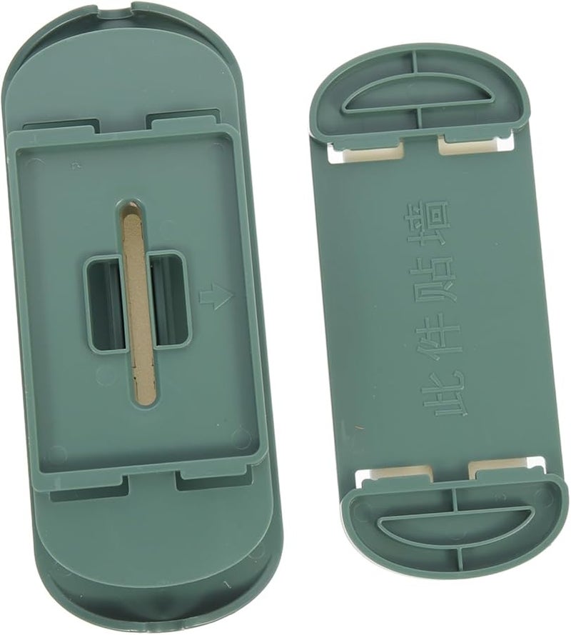 Green Wall Mount Flat Cord Power Strip Organizer Socket Holder - Image 2