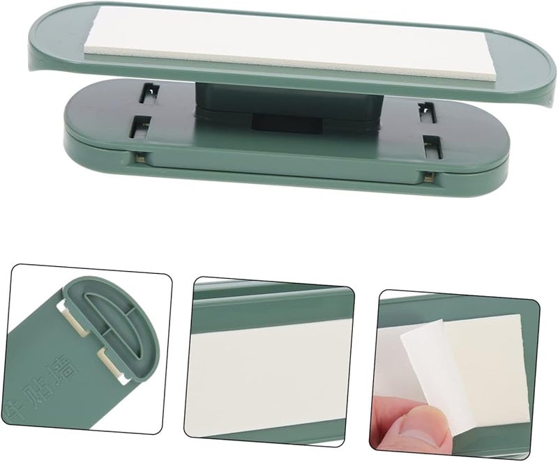 Green Wall Mount Flat Cord Power Strip Organizer Socket Holder - Image 4