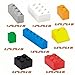 RWDTER 250 Pieces Bulk Building Bricks Compatible with Lego and All Brands 8 Sizes and A Variety of Colors to Mix and MatchRandom Color - Image 4