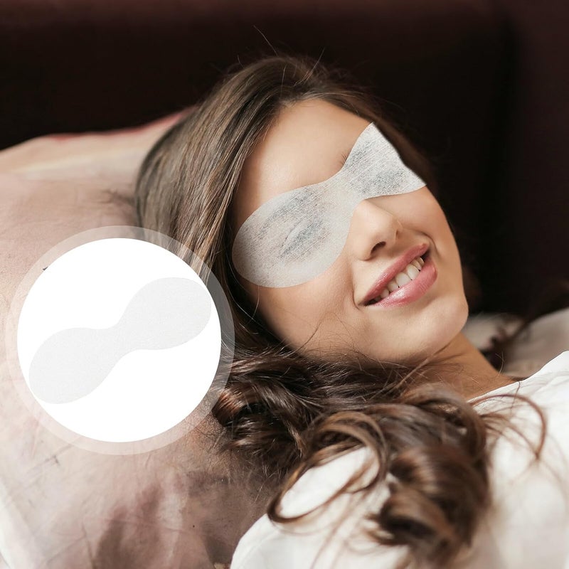 أقنعة عين قطنية للاستخدام مرة واحدة 400 قطعة ضمادات عين مرطبة للصالونات والعناية بالبشرة DIY - Image 3