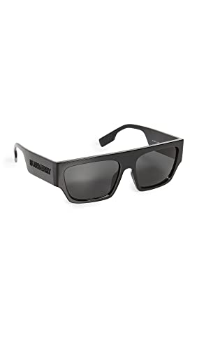 BURBERRY Micah Sunglasses, Black/Dark Grey, One Size - Image 5