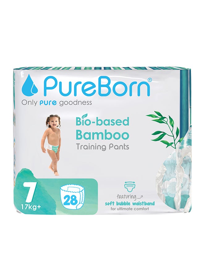 PureBorn حفاظات بولو أب حزمة مزدوجة حجم 7 - 28 قطعة - Image 1