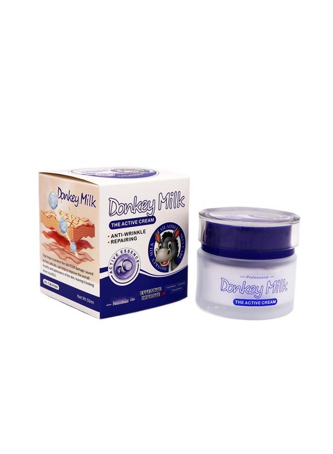 Grospe Donkey Milk Cream,Deeply Moisturizing Face Cream Reduces Wrinkles Repairs Dry Skin & Water Oil Balance Firm and Tight Skin Enhance Skin Elasticity Nourishing Cream Active Cream for All Skin Types - Image 1