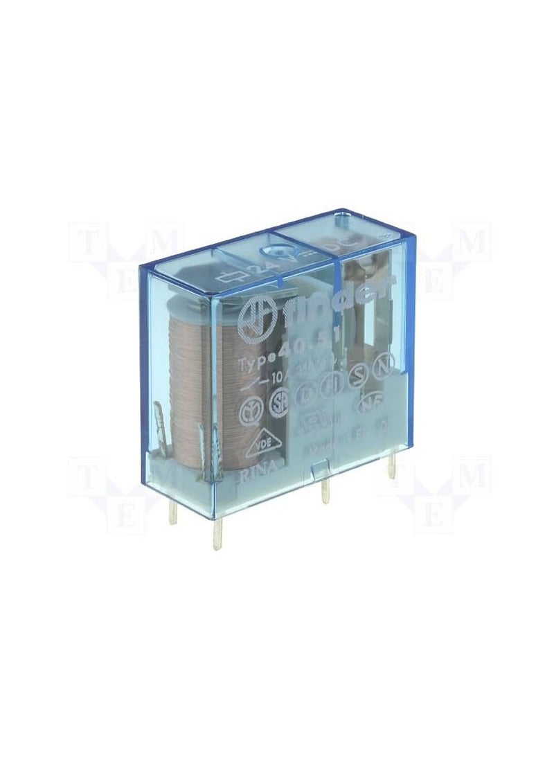 FINDER 40.51 24V Ac Single Contact Relay 