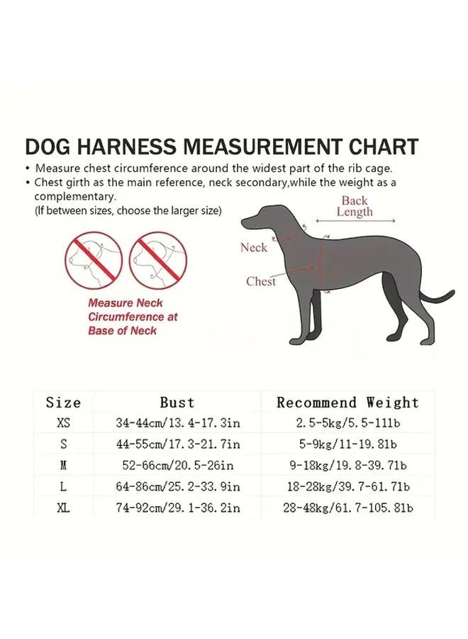 Red XL Adjustable No Pull Reflective Dog Harness With Handle - Image 2