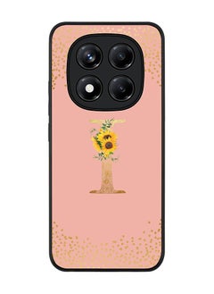 Stylizedd For Xiaomi Redmi Note 14 Pro 5G / X7 5G Case,Slim fit Camera Protection, Shockproof Thin Phone cover  - Custom Floral Monogram - I  (Rose Pink )  - Image 1