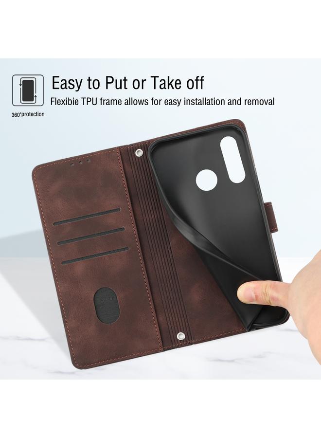 زبون جراب لهاتف Huawei P30 lite مصنوع من الجلد المنقوش بملمس ناعم - Image 3