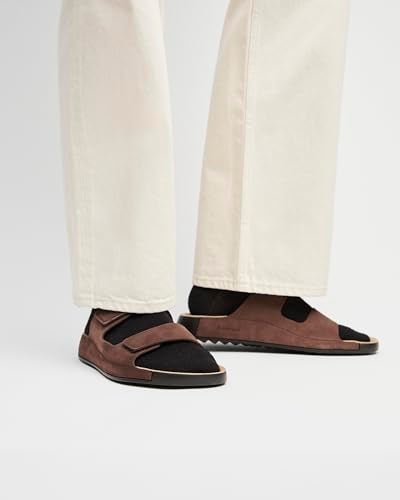 ECCO Men's Cozmo Two Band Slide Sandal, Potting Soil Nubuck, 10-10.5 - Image 3