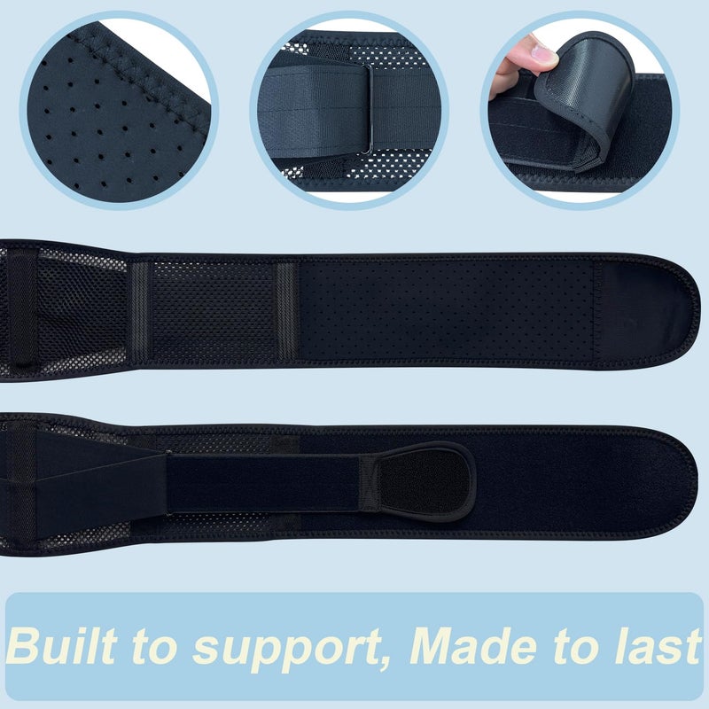 cybryeh Thin & Lightweight Back Brace for Lower Back Pain Relief â€“ Slim, Breathable Back Support Brace for Sciatica, Herniated Disc â€“ Adjustable Lumbar Support Belt for Men & Women, All Day Comfort - Image 2