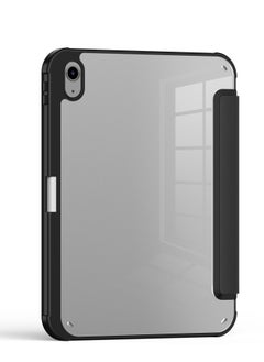 Terra Cover for iPad Terra 10.2 inch 2021/2020/2019 with Smart Pen Holder Slim Smart Cover with Stand 2 in 1 Black/Clear  - Image 4