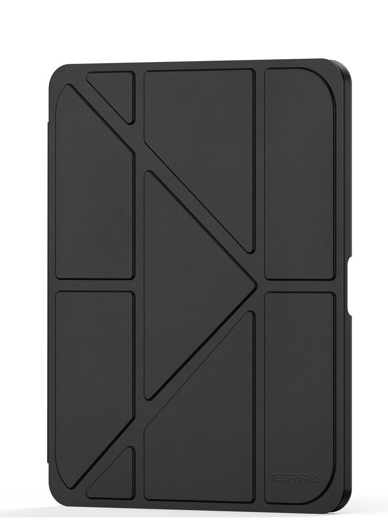 تيرا كفر ايباد تيرا 10.2 بوصة 2021/2020/2019 مع حامل قلم ذكي غطاء ذكي رفيع بمسند 2في 1 أسود/شفاف - Image 3