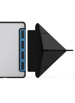 Terra Cover for iPad Terra 10.2 inch 2021/2020/2019 with Smart Pen Holder Slim Smart Cover with Stand 2 in 1 Black/Clear  - Image 2