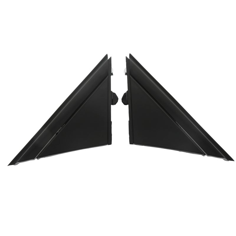 Rear View Mirror Triangle Plate Trim Glossy Black High Strength ABS - OE Number 1SH16KX7AA Door Mirror Flag Cover for FIAT 500 2012-2017 - Image 2