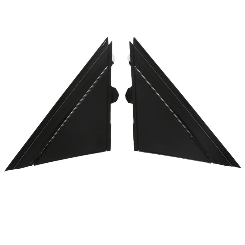 Rear View Mirror Triangle Plate Trim Glossy Black High Strength ABS - OE Number 1SH16KX7AA Door Mirror Flag Cover for FIAT 500 2012-2017 - Image 1