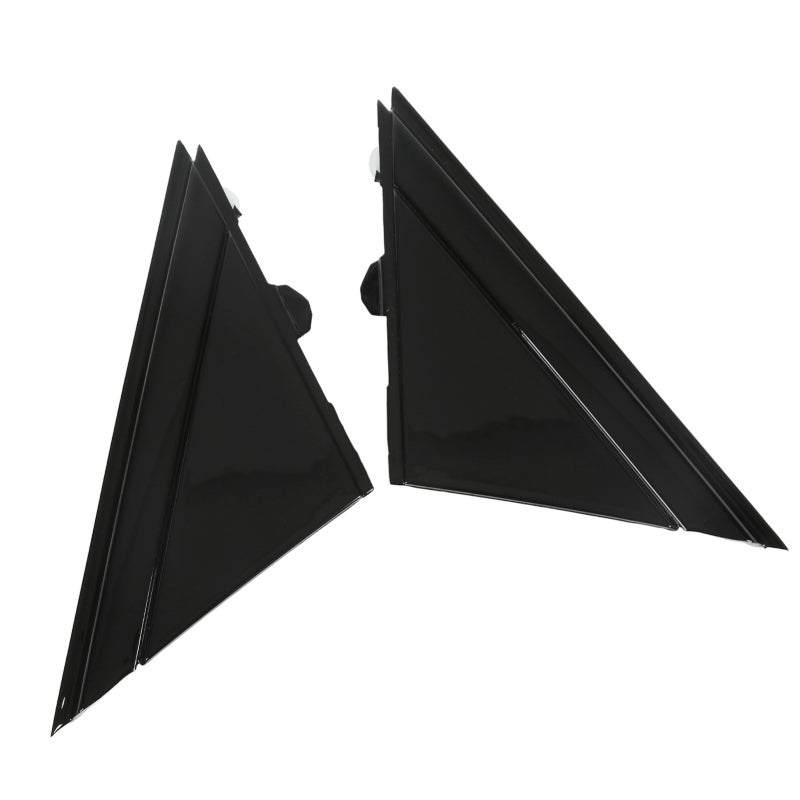 Rear View Mirror Triangle Plate Trim Glossy Black High Strength ABS - OE Number 1SH16KX7AA Door Mirror Flag Cover for FIAT 500 2012-2017 - Image 5