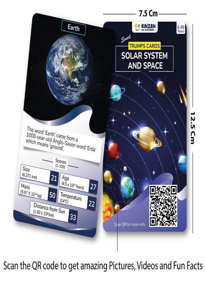 Kaizen MicroLessons Trump Card Game for Age 6-13. Learn While Playing. (Trumps: SolarCountry) - Image 2