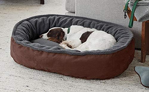 KOZI PET Ultra Soft Ethnic Desingner Polyster Filled Reversable Brown and Black Dual Color for Dog and Cat Beds (Export Quality) - Medium - Image 4