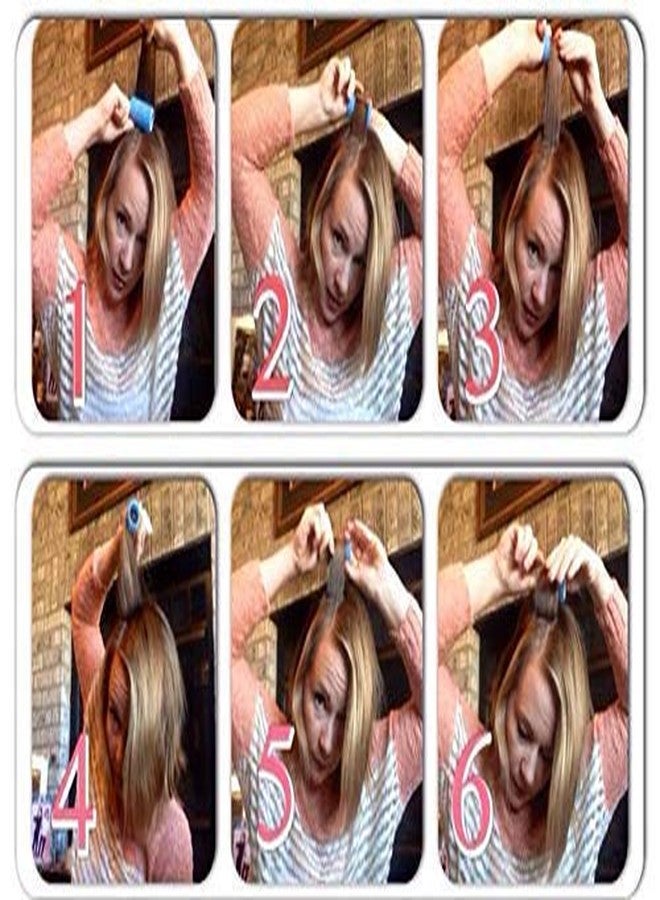 إيكان بكرات شعر إيكان الاحترافية متوسطة الحجم، مشابك لف الشعر، مناسبة للفتيات والسيدات (مجموعة من 6 قطع)، وزن العبوة 20 غرام. - Image 5