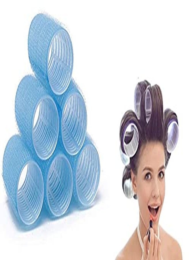 إيكان بكرات شعر إيكان الاحترافية متوسطة الحجم، مشابك لف الشعر، مناسبة للفتيات والسيدات (مجموعة من 6 قطع)، وزن العبوة 20 غرام. - Image 1