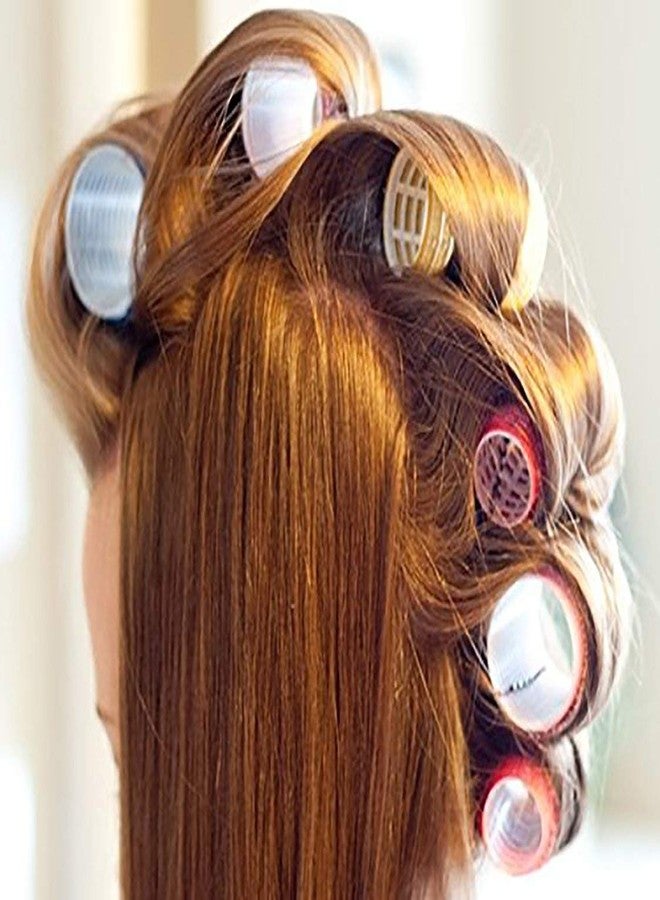 إيكان بكرات شعر إيكان الاحترافية متوسطة الحجم، مشابك لف الشعر، مناسبة للفتيات والسيدات (مجموعة من 6 قطع)، وزن العبوة 20 غرام. - Image 2