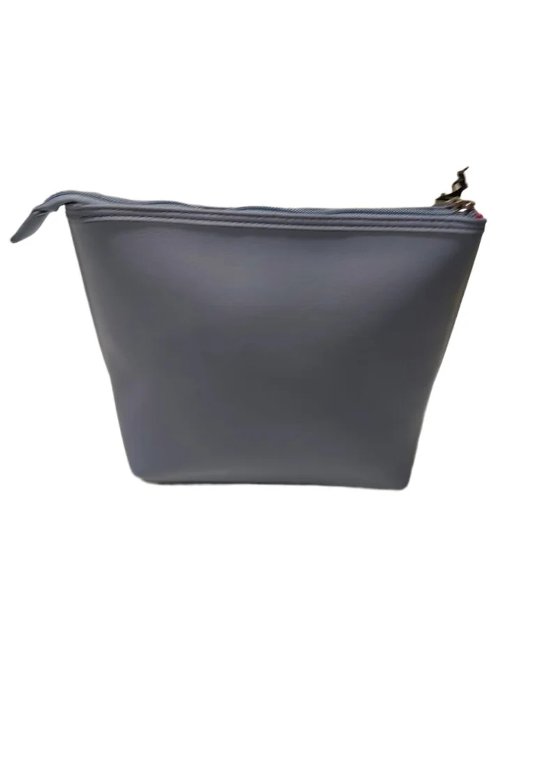 دكني حقيبة مكياج كبيرة من  - منظم مكياج وسفر فاخر - رمادي