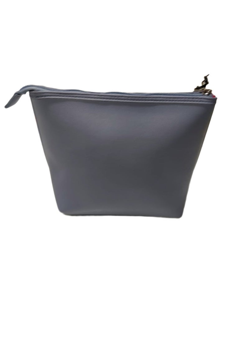 DKNY Large Cosmetic Bag – TRADEMARK DA020TM0 Premium Makeup & Travel Organizer – Grey - Image 2