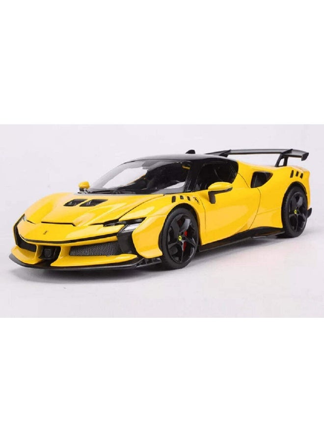 Bburago Bburago Ferrari Race & Play Ferrari SF90 XX Stradale Yellow Moderna Die-cast Car (1:18)  - Image 2