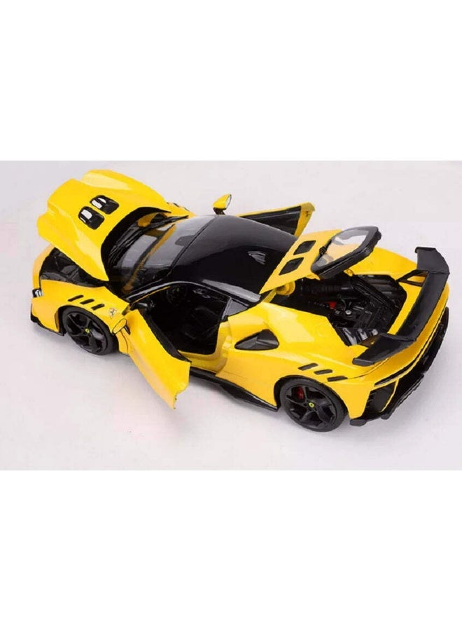 Bburago Bburago Ferrari Race & Play Ferrari SF90 XX Stradale Yellow Moderna Die-cast Car (1:18)  - Image 3