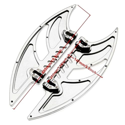 TOPRAMETAL For Harley Floorboards Touring Street Road Glide For Harley Davidson Passenger Floorboards Motorcycle Footboards (Chromed, Rider+Passenger+shifter+pedal) - Image 4