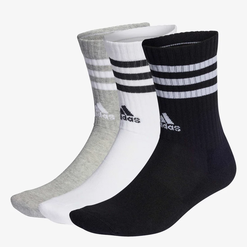 Adidas 3-Stripes Cushioned Crew Socks 3 Pairs