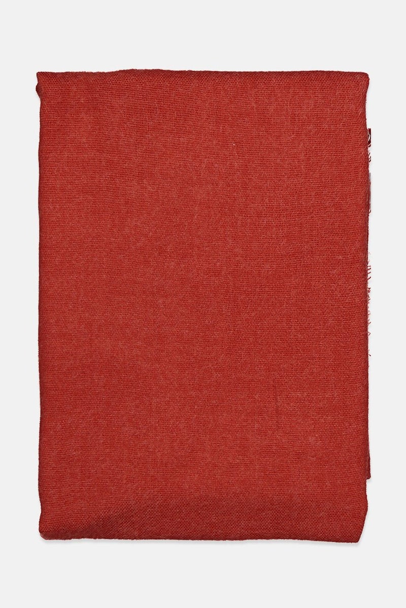 Stradivarius Women Texture Wrap Scarf 200 L x 80 W cm, Rust  - Image 2