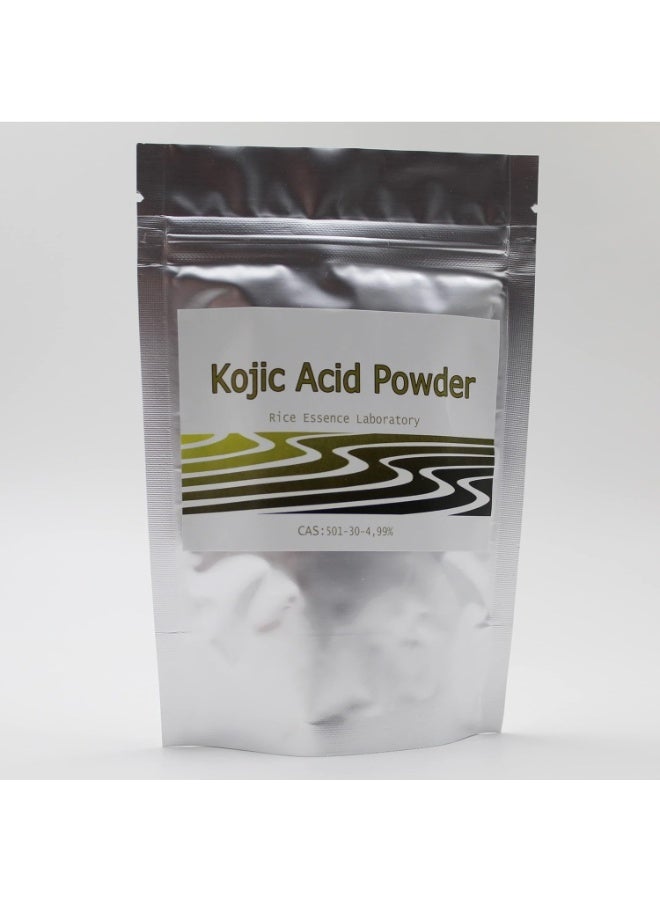 Rice Essence Pure Kojic Acid Powder, 50g, for DIY Lotion Cream Serum Soap - Image 1