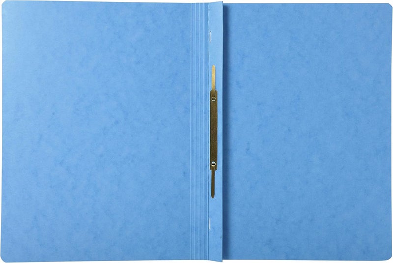 Exacompta - Ref 380806B - Iderama Collection - Flat Bar Files - 240 x 320mm in Size, Suitable for A4 Documents, 355gsm Glossy-Coated Pressboard - Light Blue (Pack of 25) - Image 2