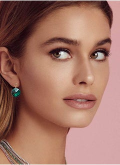 EVEVIC Round Austrian Crystal Drop Lever Back Earrings for Women 14 K Gold Plated Hypoallergenic  - Image 4