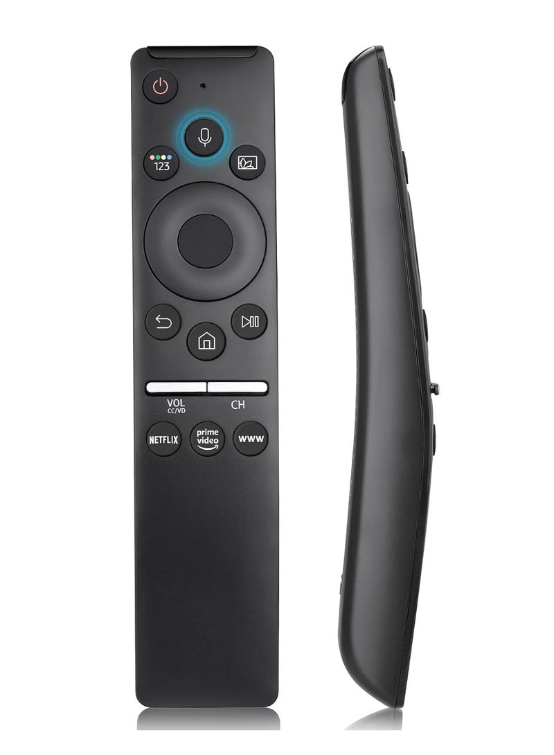 Voice Remote Control for Smart TVs – Replacement Remote Compatible with Curved QLED UHD 4K & 8K Series | Universal Smart TV Remote with Voice Command, Easy Navigation, Shortcut Buttons for Netflix, Prime Video, and More | Plug & Play Design - Image 1