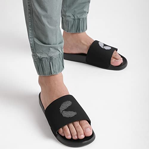 CHUPPS Bandwidth Slider for Men | Flip Flop Slippers with FOAM6 Upper Technology (6mm Foam)| Snug Fit Footwear with ERGOX PLUS Contoured & Cushioned Footbed |Super Comfortable Slides - Navy - Image 2