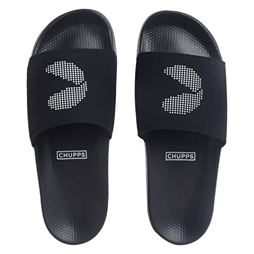 CHUPPS Bandwidth Slider for Men | Flip Flop Slippers with FOAM6 Upper Technology (6mm Foam)| Snug Fit Footwear with ERGOX PLUS Contoured & Cushioned Footbed |Super Comfortable Slides - Navy - Image 1