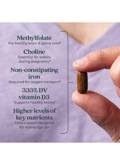 New Chapter Prenatal Vitamins, One Daily Prenatal Multivitamin Age 35+ With Methylfolate + Choline For Healthy Mom & Baby - 90 Ct  - Image 3