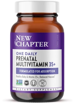 New Chapter Prenatal Vitamins, One Daily Prenatal Multivitamin Age 35+ With Methylfolate + Choline For Healthy Mom & Baby - 90 Ct  - Image 1