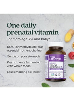 New Chapter Prenatal Vitamins, One Daily Prenatal Multivitamin Age 35+ With Methylfolate + Choline For Healthy Mom & Baby - 90 Ct  - Image 4