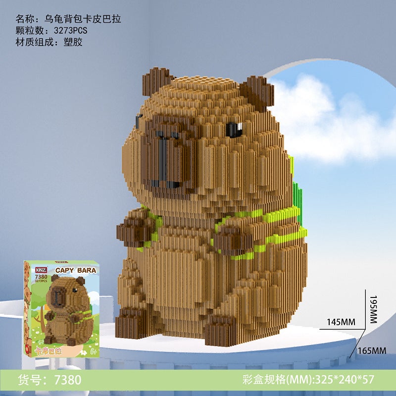 Xinzhe Small Kapibala Compatible Lego Puzzle China Building Blocks Toy Assembled Building Blocks Factory - Image 1