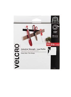 Velcro Velcro Industrial Strength Heavy Duty Stick on Tape White 3 Meter X 1 Inch - Hold Up to 4.5Kg  - Image 1