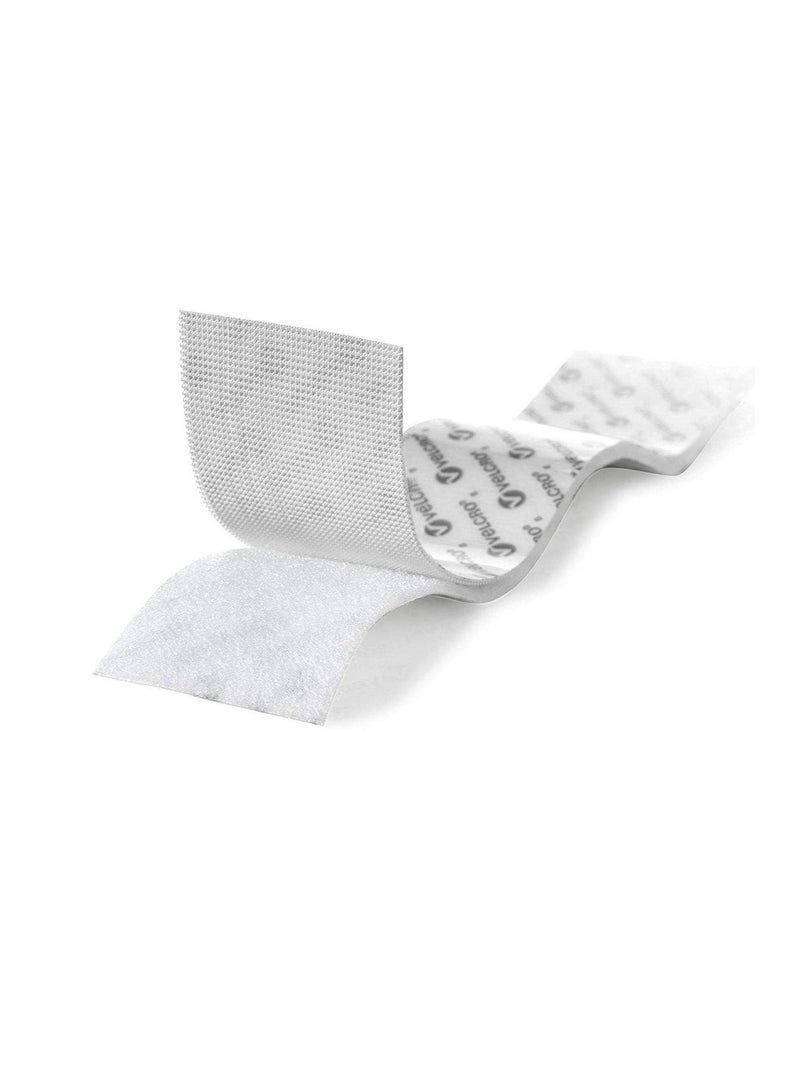 Velcro Industrial Strength Heavy Duty Stick on Tape White 3 Meter X 1 Inch - Hold Up to 4.5Kg - Image 1